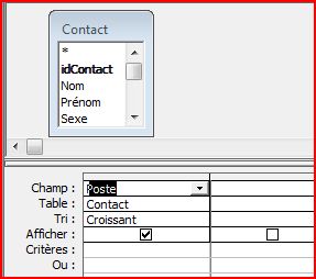 Requ&ecirc;te sur 1 champ