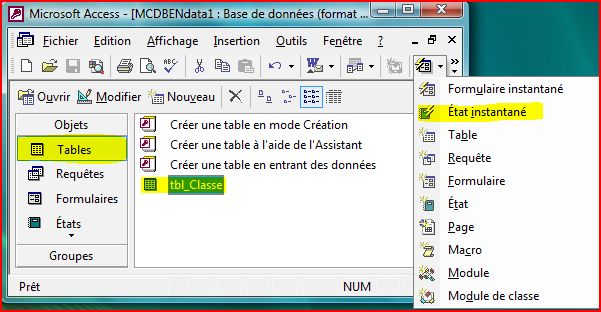 Cr&eacute;er un &eacute;tat instantan&eacute;